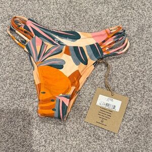 Stone Fox Swim Tropical Print Bikini Bottom